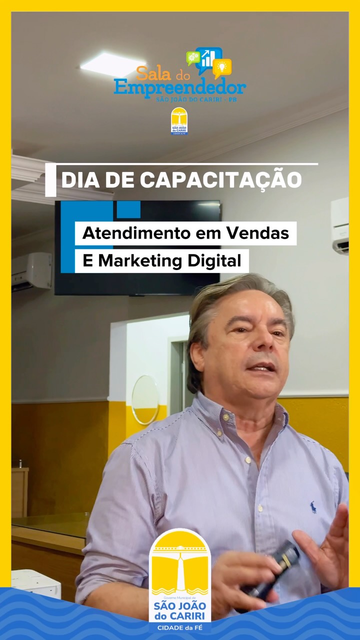 São João do Cariri realiza capacitação para fortalecer o empreendedorismo local