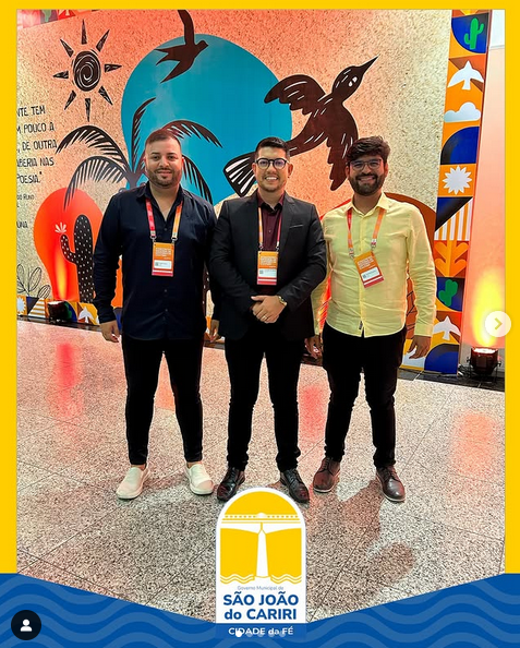 🌎 São João do Cariri marca presença no 2º Encontro Nacional dos Secretários e Diretores de Cultura, que acontece de 23 a 25 de abril de 2025. 🏜️
