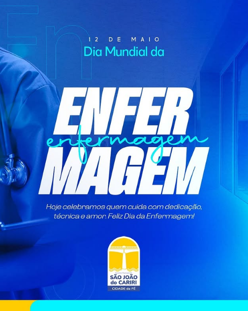 São João do Cariri celebra o Dia Mundial da Enfermagem em 12 de maio