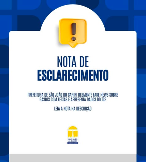 NOTA DE ESCLARECIMENTO