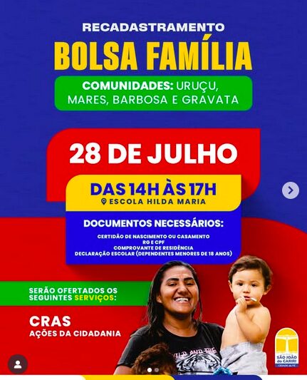 Recadastramento do Bolsa Família