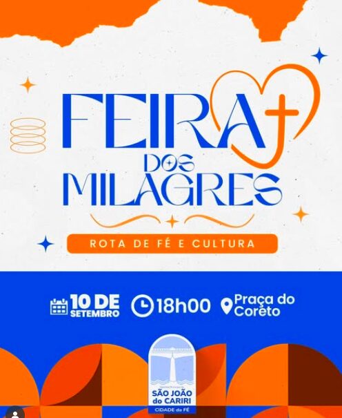 em aí um grande encontro de fé, cultura e empreendedorismo em São João do Cariri!