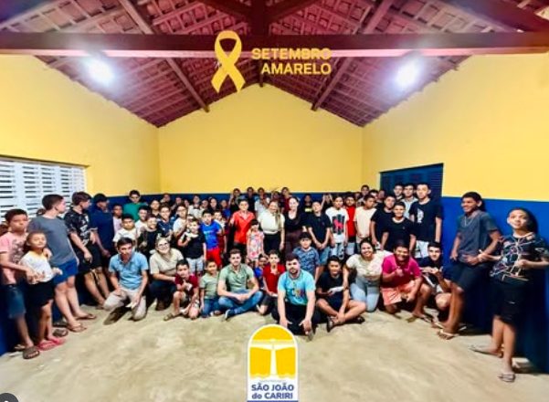 Secretaria de Saúde Realiza Ação do Setembro Amarelo com Jovens do Serviço de Convivência em São João do Cariri