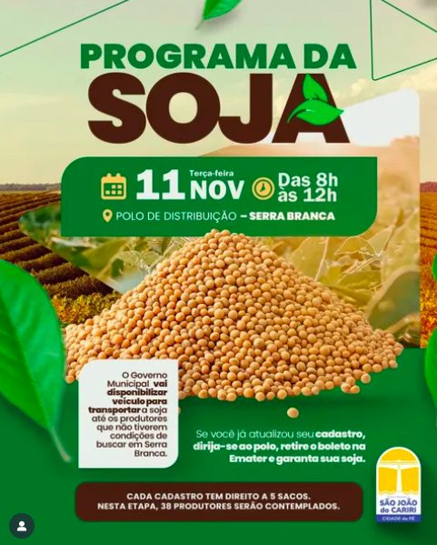 O Programa da Soja