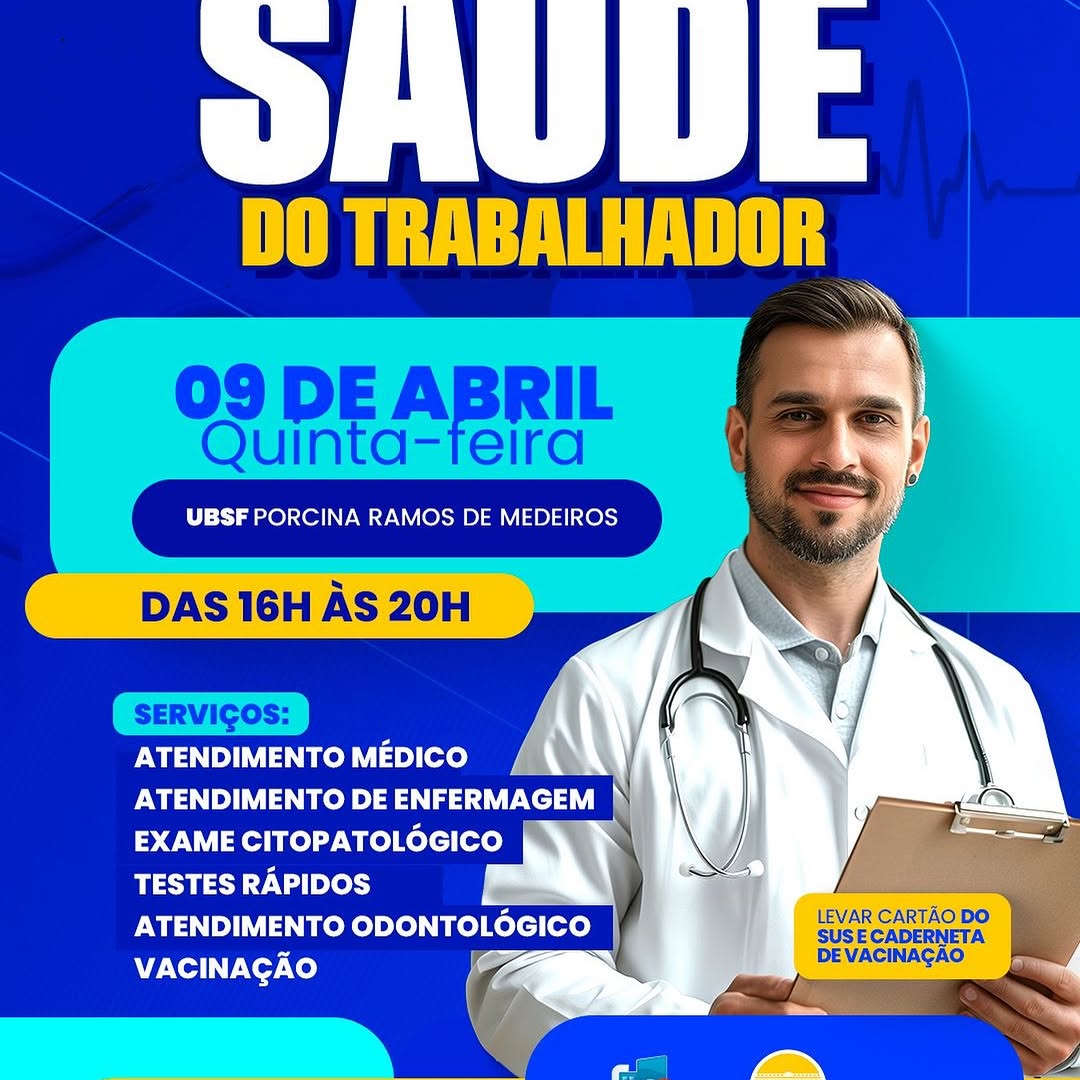 Prefeitura de São João do Cariri promove Saúde do Trabalhador em 09/03