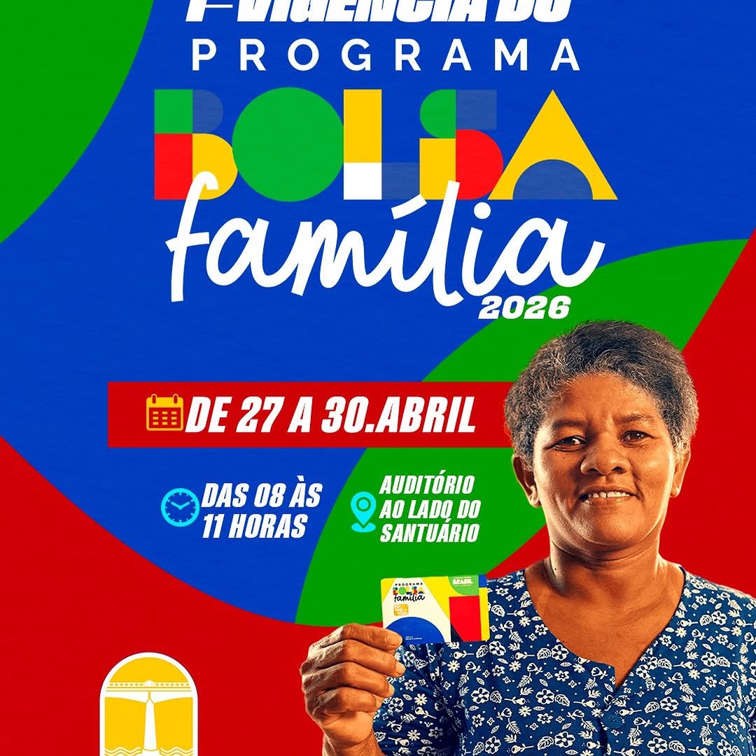 1ª Vigência Bolsa Família 2026: Atendimento de 27 a 30 de abril
