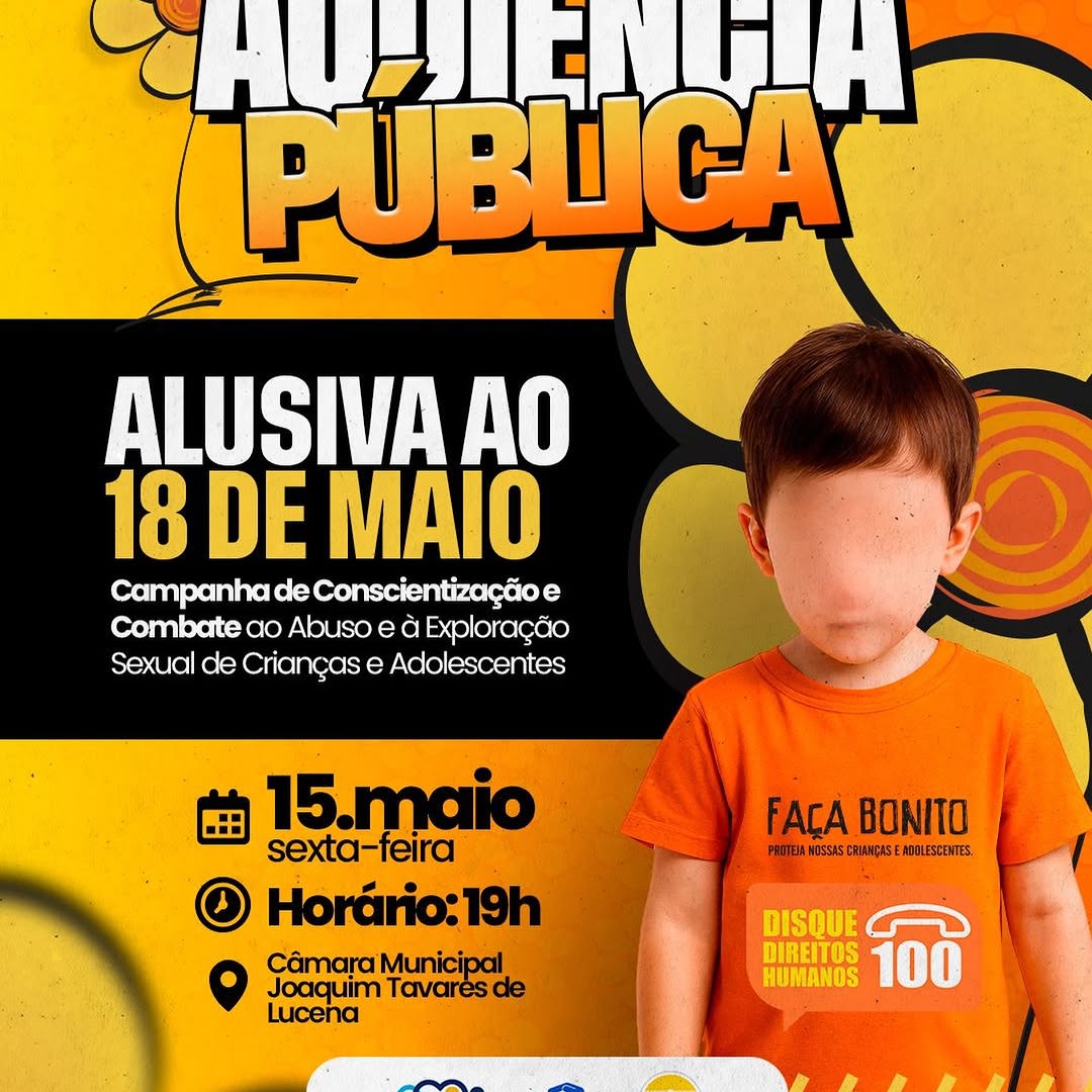 Câmara realiza audiência sobre combate ao abuso e exploração infantil