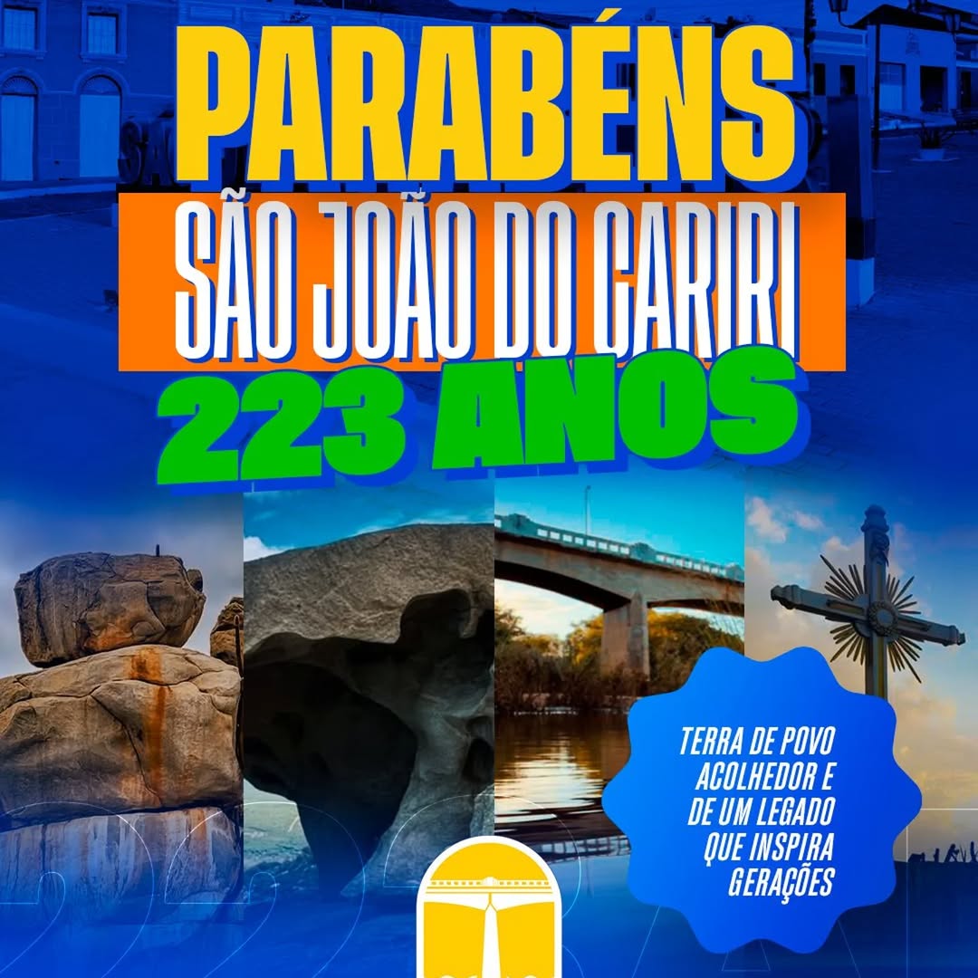 São João do Cariri celebra 223 anos de história, fé e tradição