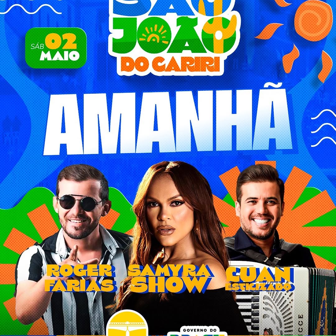 São João do Cariri festeja 223 anos com grandes shows neste sábado