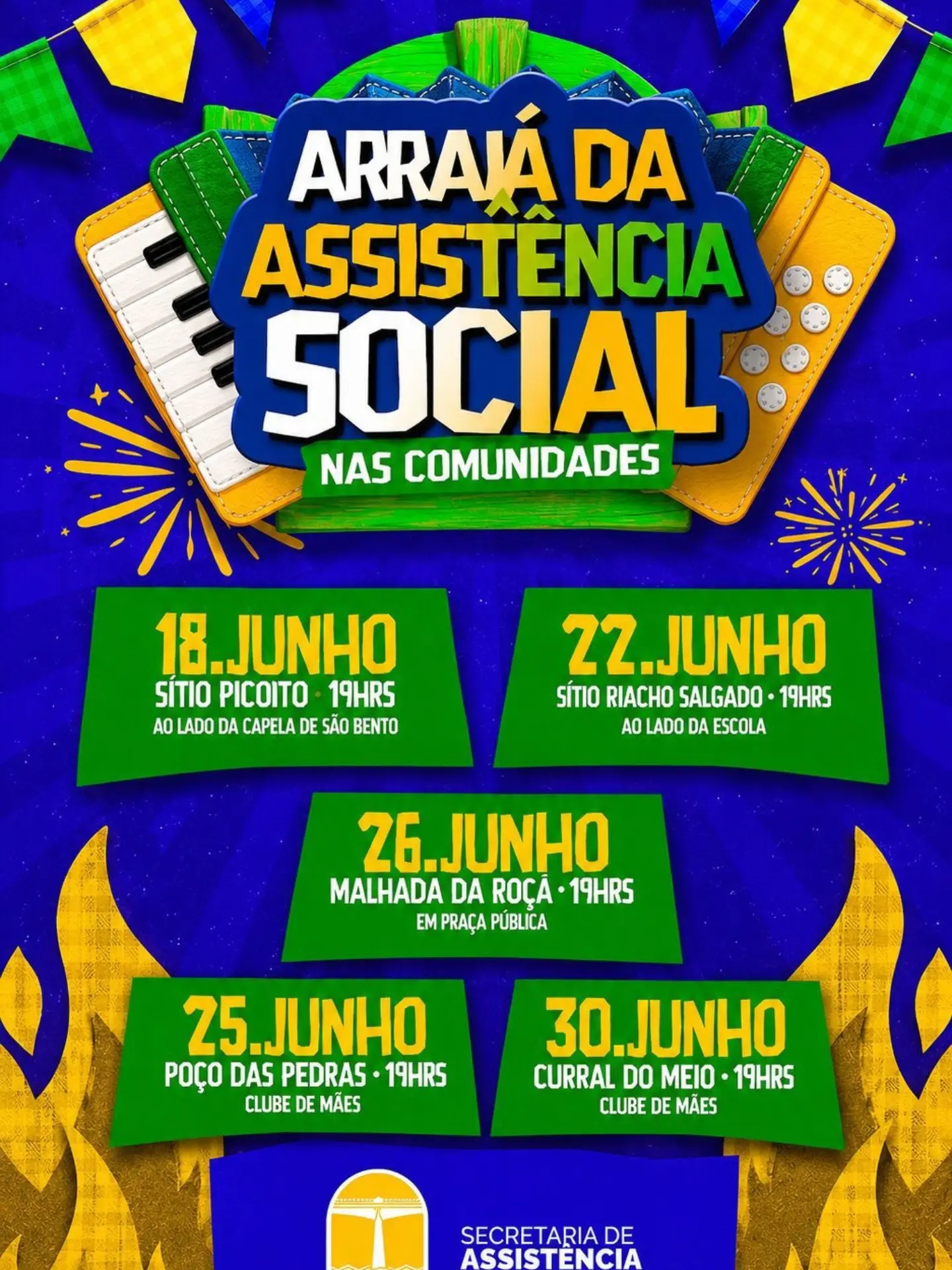 Assistência Social leva programação junina às comunidades rurais