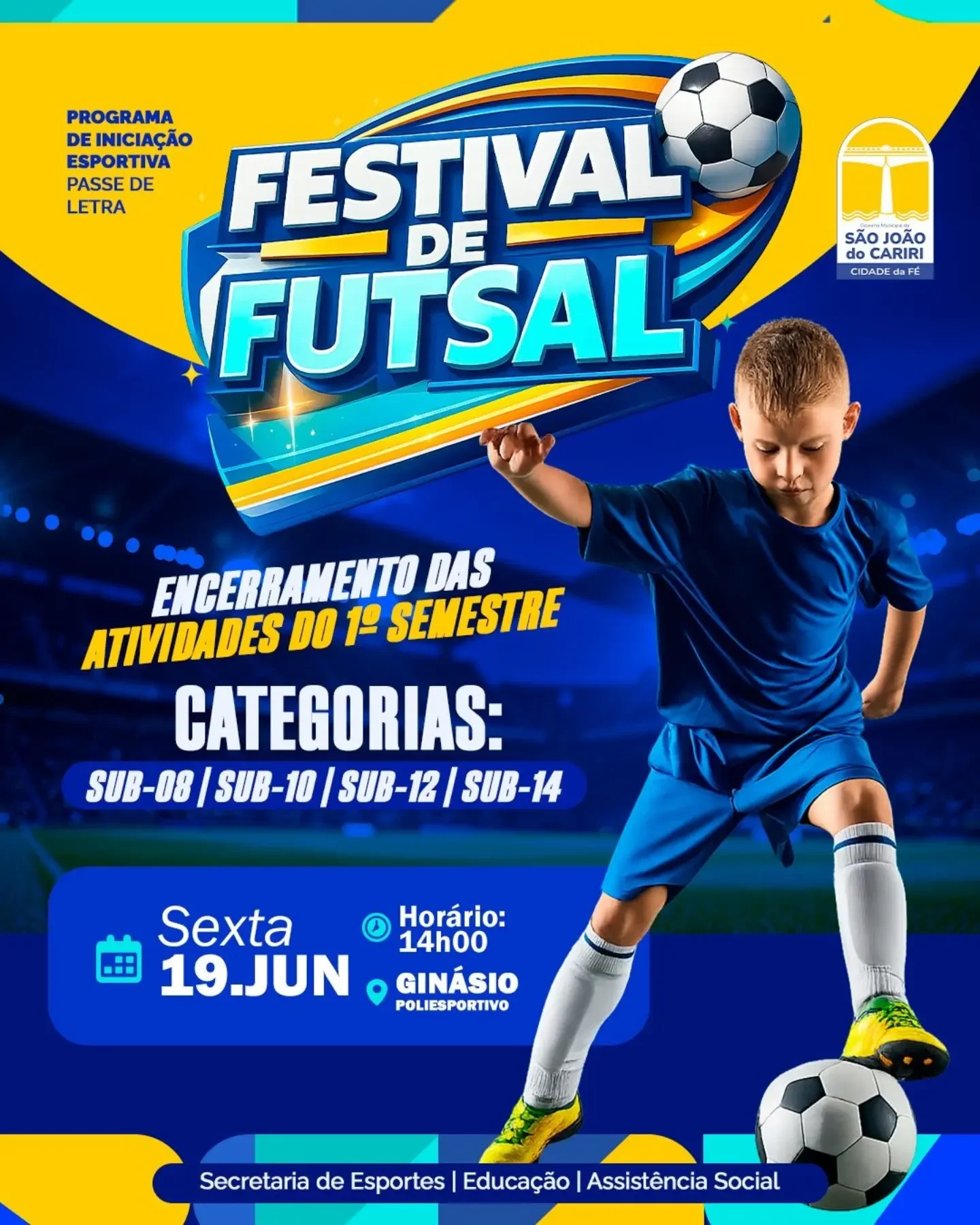 Festival de Futsal marca encerramento das atividades do primeiro semestre